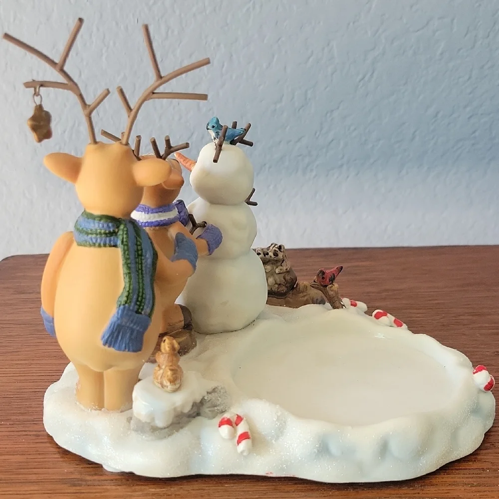 PartyLite P8635 Reindeer Pillar Candle Holder